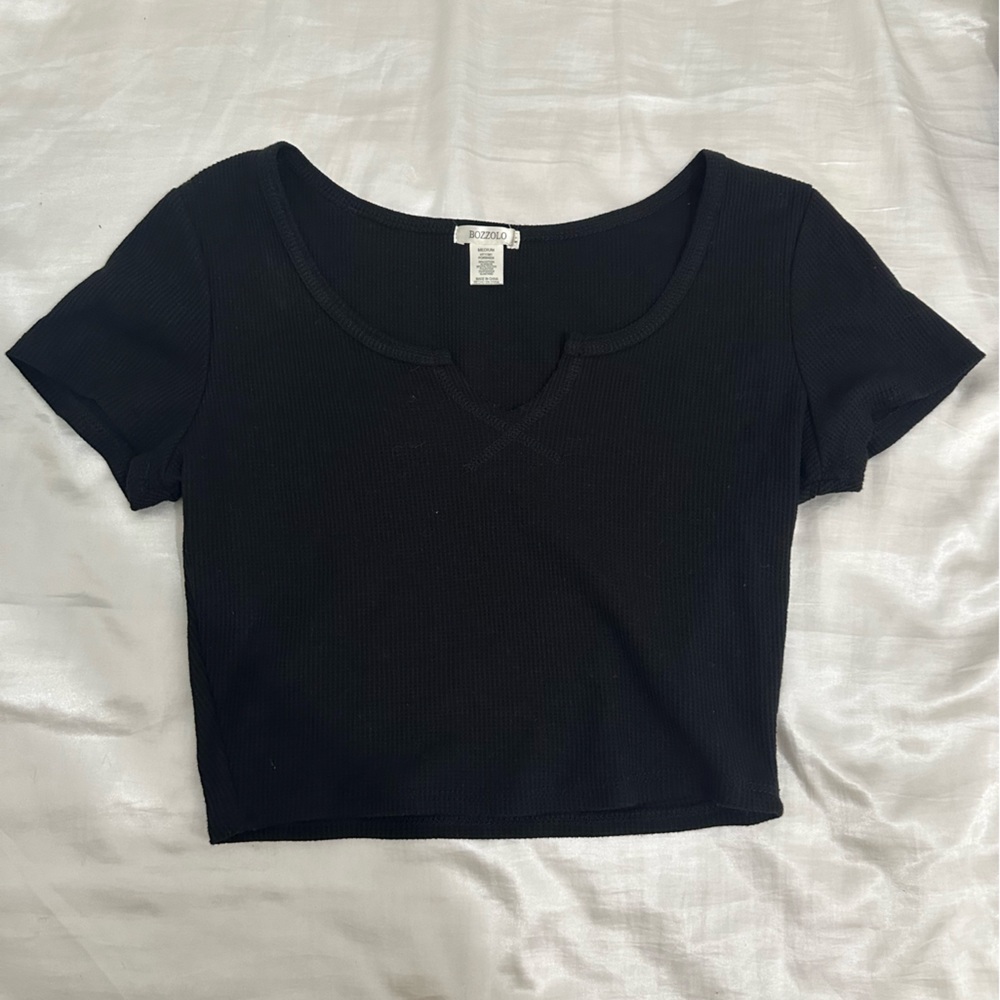 Black crop top